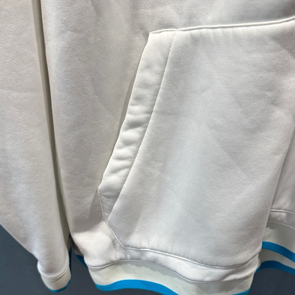 Under Armour Mens XL White Hoodie jacket brand new never worn with Blue Logo - Picture 5 of 9